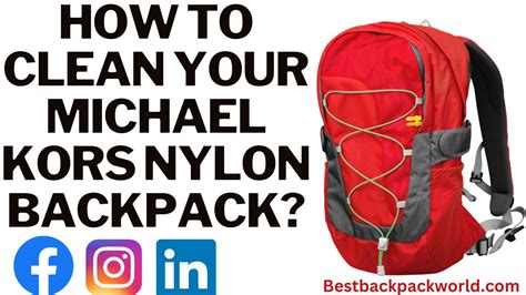 how to clean michael kors nylon backpack|Michael Kors leather bags cleaning.